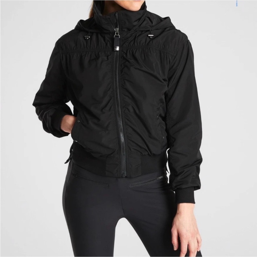 Athleta Point Reyes Bomber II jacket in black